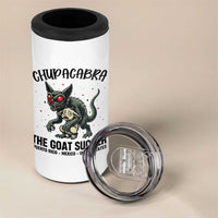 Chupacabra 4 in 1 Can Cooler Tumbler The Goat Sucker Vintage Horror Cryptid Gift