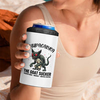 Chupacabra 4 in 1 Can Cooler Tumbler The Goat Sucker Vintage Horror Cryptid Gift