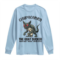 Chupacabra Long Sleeve Shirt The Goat Sucker Vintage Horror Cryptid Gift - Wonder Print Shop