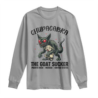 Chupacabra Long Sleeve Shirt The Goat Sucker Vintage Horror Cryptid Gift - Wonder Print Shop