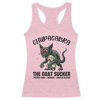 Chupacabra Racerback Tank Top The Goat Sucker Vintage Horror Cryptid Gift - Wonder Print Shop