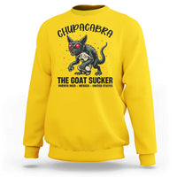 Chupacabra Sweatshirt The Goat Sucker Vintage Horror Cryptid Gift - Wonder Print Shop