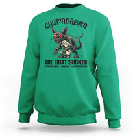 Chupacabra Sweatshirt The Goat Sucker Vintage Horror Cryptid Gift - Wonder Print Shop