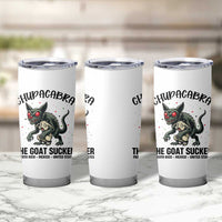 Chupacabra Tumbler Cup The Goat Sucker Vintage Horror Cryptid Gift