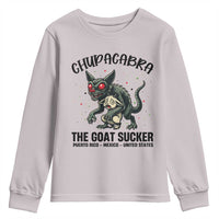Chupacabra Youth Sweatshirt The Goat Sucker Vintage Horror Cryptid Gift - Wonder Print Shop