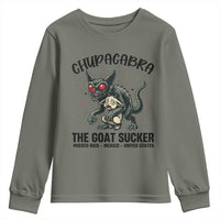 Chupacabra Youth Sweatshirt The Goat Sucker Vintage Horror Cryptid Gift - Wonder Print Shop