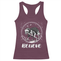 Chupacabra Racerback Tank Top Funny Believe Christmas Cryptid Gift - Wonder Print Shop