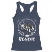 Chupacabra Racerback Tank Top Funny Believe Christmas Cryptid Gift - Wonder Print Shop