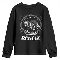 Chupacabra Youth Sweatshirt Funny Believe Christmas Cryptid Gift - Wonder Print Shop