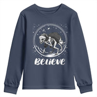 Chupacabra Youth Sweatshirt Funny Believe Christmas Cryptid Gift - Wonder Print Shop
