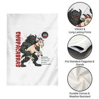 Chupacabra Garden Flag Vintage Horror Cryptid Gift - Wonder Print Shop