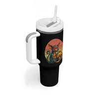 Funny Chupacabra Eat Tacos Cryptid Gift Tumbler With Handle