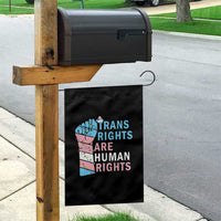 Trans Rights Are Human Rights Garden Flag Christmas LGBTQ Supporter Gift - Wonder Print Shop