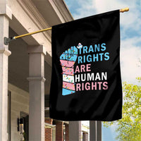 Trans Rights Are Human Rights Garden Flag Christmas LGBTQ Supporter Gift - Wonder Print Shop