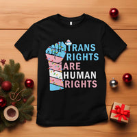 Trans Rights Are Human Rights T Shirt Christmas LGBTQ Supporter Gift - Wonder Print Shop