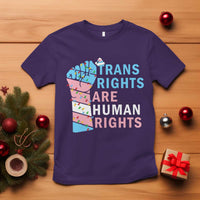Trans Rights Are Human Rights T Shirt Christmas LGBTQ Supporter Gift - Wonder Print Shop