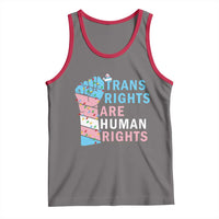 Trans Rights Are Human Rights Tank Top Christmas LGBTQ Supporter Gift - Wonder Print Shop