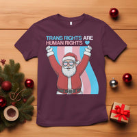 Christmas Trans Rights Are Human Rights T Shirt LGBTQ Advocate - Wonder Print Shop