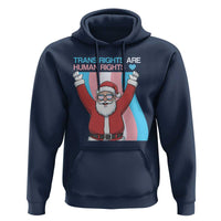 Christmas Trans Rights Are Human Rights Hoodie LGBTQ Advocate - undefined