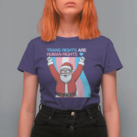 Christmas Trans Rights Are Human Rights T Shirt For Women LGBTQ Advocate - Wonder Print Shop
