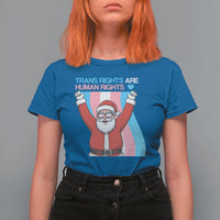 Christmas Trans Rights Are Human Rights T Shirt For Women LGBTQ Advocate - Wonder Print Shop