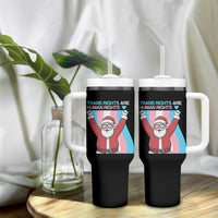 Christmas Trans Rights Are Human Rights Tumbler With Handle LGBTQ Advocate - Wonder Print Shop