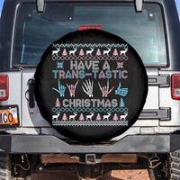 LGBTQ Trans Pride Spare Tire Cover Have A Trans Tastic Ugly Christmas Gift - Wonder Print Shop