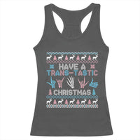 LGBTQ Trans Pride Racerback Tank Top Have A Trans Tastic Ugly Christmas Gift - Wonder Print Shop
