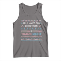 Trans Pride Ugly Xmas Tank Top All I Want For Christmas Is Trans Rights - Wonder Print Shop