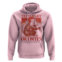 Funny Fierce Opossum Santa Hoodie Trans Right Or I Bites Christmas Gift - Wonder Print Shop