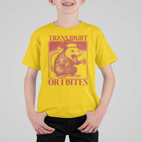 Funny Fierce Opossum Santa T Shirt For Kid Trans Right Or I Bites Christmas Gift - Wonder Print Shop