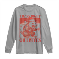 Funny Fierce Opossum Santa Long Sleeve Shirt Trans Right Or I Bites Christmas Gift - Wonder Print Shop