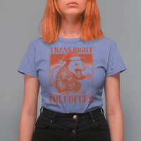 Funny Fierce Opossum Santa T Shirt For Women Trans Right Or I Bites Christmas Gift - Wonder Print Shop
