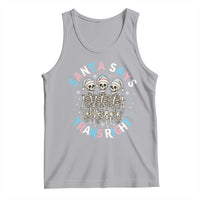 Funny Skeleton Santa Says Trans Right Tank Top Transgender Pride Gift - Wonder Print Shop