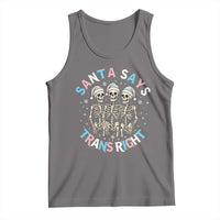 Funny Skeleton Santa Says Trans Right Tank Top Transgender Pride Gift - Wonder Print Shop