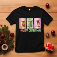 Howdy Christmas Cowboy Boots Western Pride T Shirt - Wonder Print Shop