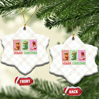 Howdy Christmas Cowboy Boots Western Pride Ceramic Ornament - Wonder Print Shop