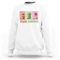 Howdy Christmas Cowboy Boots Western Pride Sweatshirt - Wonder Print Shop