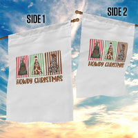 Howdy Christmas Garden Flag Funny Western Xmas Tree Rodeo Fan Gift - Wonder Print Shop