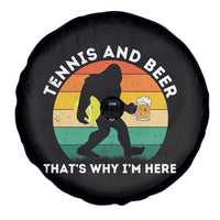 Funny Bigfoot Tennis Player Beer Lover Spare Tire Cover That Is Why I Am Here - Wonder Print Shop