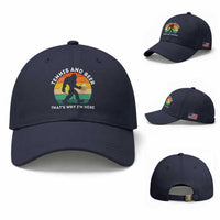 Funny Bigfoot Tennis Player Beer Lover Baseball Cap That Is Why I Am Here