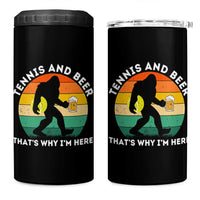 Funny Bigfoot Tennis Player Beer Lover 4 in 1 Can Cooler Tumbler That Is Why I Am Here - Wonder Print Shop