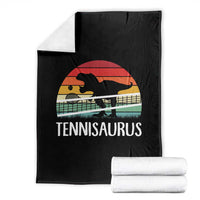 Funny Dinosaur Tennis Player Gift Throw Blanket Tennisaurus - Wonder Print Shop