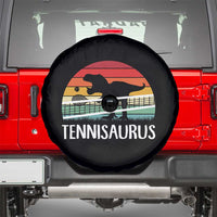 Funny Dinosaur Tennis Player Gift Spare Tire Cover Tennisaurus - Wonder Print Shop