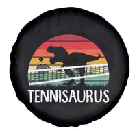 Funny Dinosaur Tennis Player Gift Spare Tire Cover Tennisaurus - Wonder Print Shop