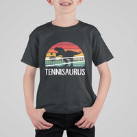Funny Dinosaur Tennis Player Gift T Shirt For Kid Tennisaurus - Wonder Print Shop
