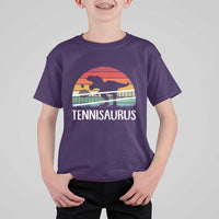 Funny Dinosaur Tennis Player Gift T Shirt For Kid Tennisaurus - Wonder Print Shop