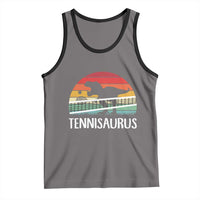 Funny Dinosaur Tennis Player Gift Tank Top Tennisaurus - Wonder Print Shop