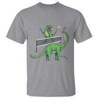 Funny Prehistoric Dinosaur Tennis Player Game Day T Shirt - Wonder Print Shop