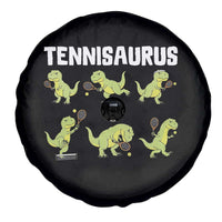 Funny Prehistoric Dinosaur Tennis Player Spare Tire Cover Gift For Tennis Fans - Wonder Print Shop